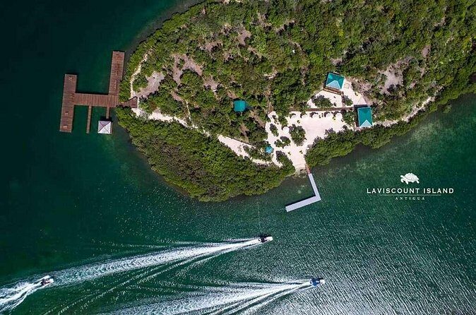Adventure Power Boat Tour Antigua and Private Laviscount Island - Great Bird Island snorkeling near the coral reefs